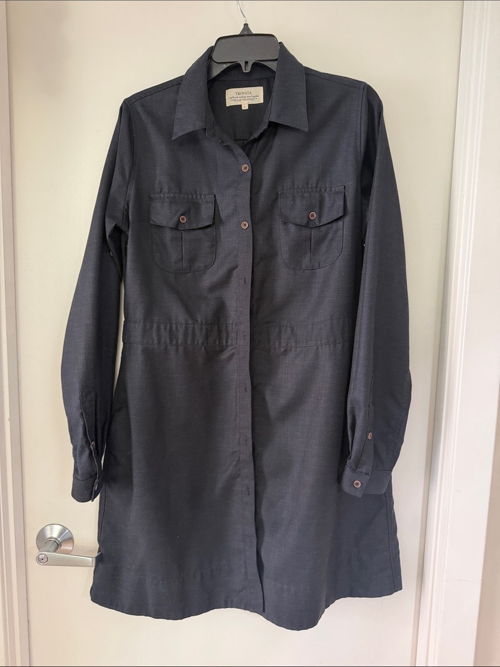 Trovata Navy shirt dress